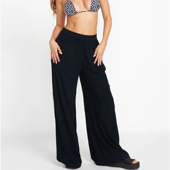 VOLCOM STONESHINE JUNKI PANTS - BLACK‎ MEDIUM NWT - Picture 1 of 7